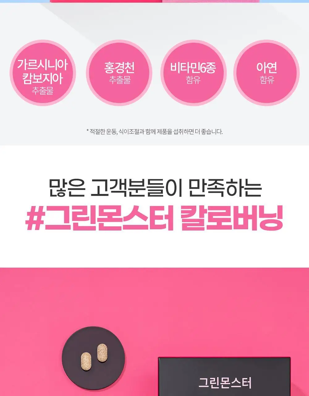 [체지방 감소] 그린몬스터 안티스트레스 다이어트 칼로버닝 28포 (2주분) 상세페이지 2